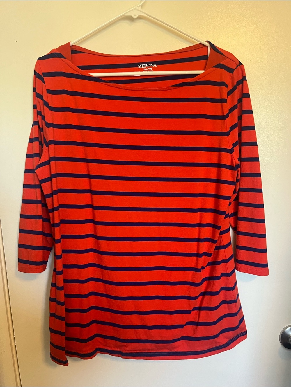 (3/$10) Merona boatneck striped tee
